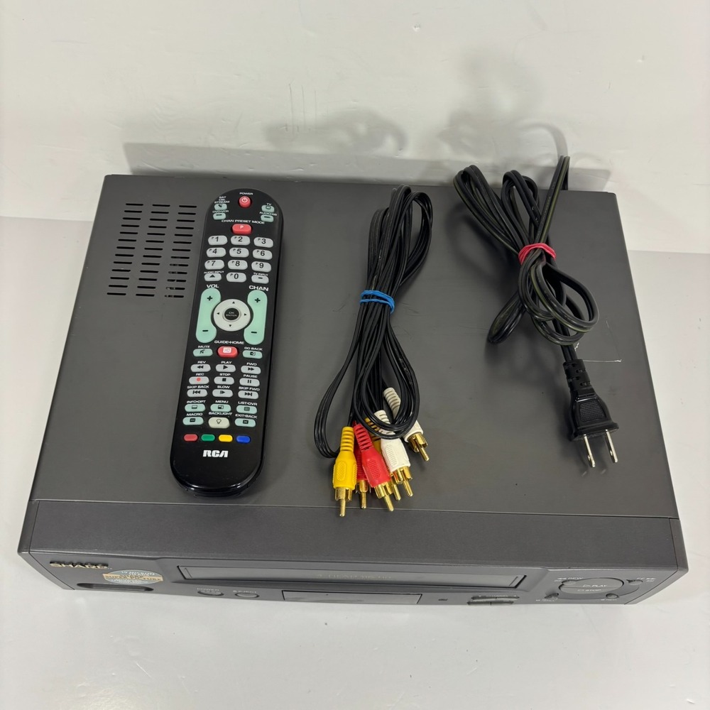 Sharp VC-A574U 4 Head VHS VCR Player Recorder Tested Works w/ Remote, Cables - Picture 2 of 12
